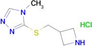 3-((Azetidin-3-ylmethyl)thio)-4-methyl-4H-1,2,4-triazole hydrochloride