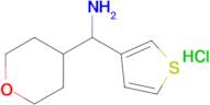 (Tetrahydro-2H-pyran-4-yl)(thiophen-3-yl)methanamine hydrochloride