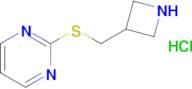 2-((Azetidin-3-ylmethyl)thio)pyrimidine hydrochloride