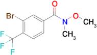 3-Bromo-N-methoxy-N-methyl-4-(trifluoromethyl)benzamide