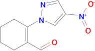 2-(4-Nitro-1H-pyrazol-1-yl)cyclohex-1-ene-1-carbaldehyde