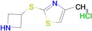 2-(Azetidin-3-ylthio)-4-methylthiazole hydrochloride