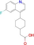 2-(4-(6-Fluoroquinolin-4-yl)cyclohexyl)acetic acid