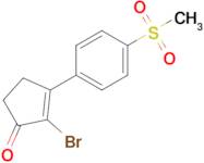 2-Bromo-3-(4-(methylsulfonyl)phenyl)cyclopent-2-en-1-one