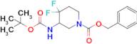 Benzyl 3-((tert-butoxycarbonyl)amino)-4,4-difluoropiperidine-1-carboxylate