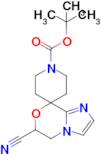 Tert-butyl 6-cyano-5,6-dihydrospiro[imidazo[2,1-c][1,4]oxazine-8,4'-piperidine]-1'-carboxylate