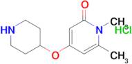 1,6-Dimethyl-4-(piperidin-4-yloxy)pyridin-2(1H)-one hydrochloride