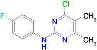 4-Chloro-N-(4-fluorophenyl)-5,6-dimethylpyrimidin-2-amine