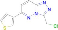 3-(Chloromethyl)-6-(thiophen-3-yl)-[1,2,4]triazolo[4,3-b]pyridazine