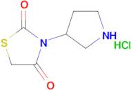 3-(Pyrrolidin-3-yl)thiazolidine-2,4-dione hydrochloride