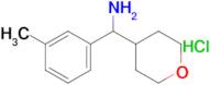 (Tetrahydro-2H-pyran-4-yl)(m-tolyl)methanamine hydrochloride