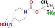 Tert-butyl 4-amino-4-(hydroxymethyl)piperidine-1-carboxylate hydrochloride