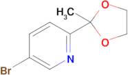 5-Bromo-2-(2-methyl-1,3-dioxolan-2-yl)pyridine