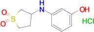 3-((3-Hydroxyphenyl)amino)tetrahydrothiophene 1,1-dioxide hydrochloride