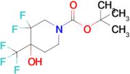 Tert-butyl 3,3-difluoro-4-hydroxy-4-(trifluoromethyl)piperidine-1-carboxylate