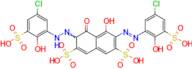 6-[(1E)-2-(5-chloro-2-hydroxy-3-sulfophenyl)diazen-1-yl]-3-[2-(5-chloro-2-hydroxy-3-sulfophenyl)...