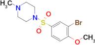 1-((3-Bromo-4-methoxyphenyl)sulfonyl)-4-methylpiperazine