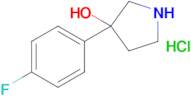 3-(4-Fluorophenyl)pyrrolidin-3-ol hydrochloride