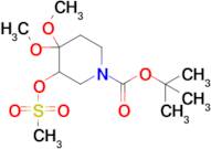 Tert-butyl 4,4-dimethoxy-3-((methylsulfonyl)oxy)piperidine-1-carboxylate