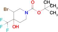 Tert-butyl 3-bromo-4-hydroxy-4-(trifluoromethyl)piperidine-1-carboxylate