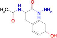 N-(1-hydrazinyl-3-(4-hydroxyphenyl)-1-oxopropan-2-yl)acetamide