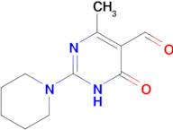 4-methyl-6-oxo-2-(piperidin-1-yl)-1,6-dihydropyrimidine-5-carbaldehyde