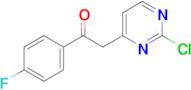 2-(2-Chloropyrimidin-4-yl)-1-(4-fluorophenyl)ethan-1-one