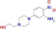 2-(4-(3-Amino-4-nitrophenyl)piperazin-1-yl)ethan-1-ol