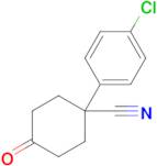 1-(4-Chlorophenyl)-4-oxocyclohexane-1-carbonitrile
