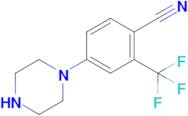 4-(Piperazin-1-yl)-2-(trifluoromethyl)benzonitrile