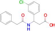 3-(3-Chlorophenyl)-3-(2-phenylacetamido)propanoic acid