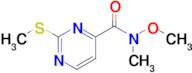 N-methoxy-N-methyl-2-(methylthio)pyrimidine-4-carboxamide