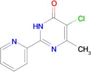 5-chloro-6-methyl-2-(pyridin-2-yl)-3,4-dihydropyrimidin-4-one