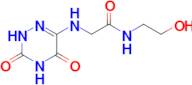 2-[(3,5-dioxo-2,3,4,5-tetrahydro-1,2,4-triazin-6-yl)amino]-N-(2-hydroxyethyl)acetamide