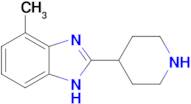 4-methyl-2-(piperidin-4-yl)-1H-1,3-benzodiazole