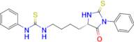 (S)-1-(4-(5-oxo-1-phenyl-2-thioxoimidazolidin-4-yl)butyl)-3-phenylthiourea