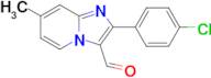 2-(4-Chlorophenyl)-7-methylimidazo[1,2-a]pyridine-3-carbaldehyde