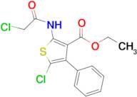 Ethyl 5-chloro-2-(2-chloroacetamido)-4-phenylthiophene-3-carboxylate