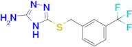 5-((3-(trifluoromethyl)benzyl)thio)-4H-1,2,4-triazol-3-amine