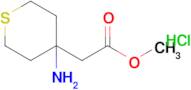 Methyl 2-(4-aminotetrahydro-2H-thiopyran-4-yl)acetate hydrochloride