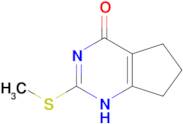 2-(methylsulfanyl)-1H,4H,5H,6H,7H-cyclopenta[d]pyrimidin-4-one