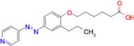 (E)-6-(2-propyl-4-(pyridin-4-yldiazenyl)phenoxy)hexanoic acid