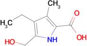 4-Ethyl-5-(hydroxymethyl)-3-methyl-1H-pyrrole-2-carboxylic acid