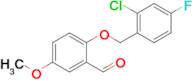 2-((2-Chloro-4-fluorobenzyl)oxy)-5-methoxybenzaldehyde