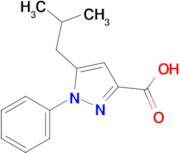 5-Isobutyl-1-phenyl-1H-pyrazole-3-carboxylic acid