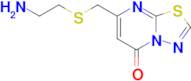 7-(((2-Aminoethyl)thio)methyl)-5H-[1,3,4]thiadiazolo[3,2-a]pyrimidin-5-one