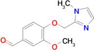 3-Methoxy-4-((1-methyl-1H-imidazol-2-yl)methoxy)benzaldehyde