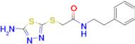 2-((5-amino-1,3,4-thiadiazol-2-yl)thio)-N-phenethylacetamide