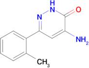 4-amino-6-(2-methylphenyl)-2,3-dihydropyridazin-3-one