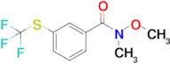 N-methoxy-N-methyl-3-((trifluoromethyl)thio)benzamide